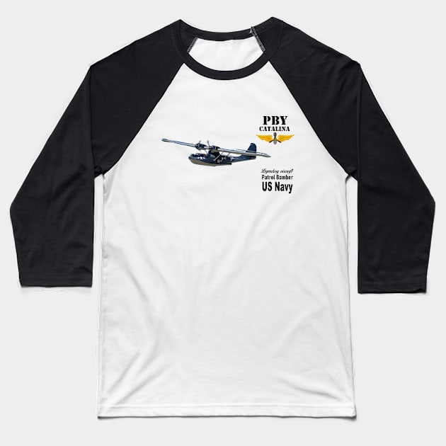 PBY Catalina Baseball T-Shirt by sibosssr